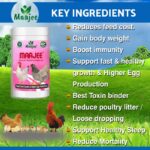 MAAJEE Poultry Growth Promoter | Multivitamins Nutrition & Mineral Supplements, Weight Gainer & Growth Promoter for Poultry, No Added Chemicals or Fragrance – 908GM